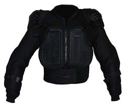 Protectwear Skyddande skjorta, skyddsjacka för barn för motocross, skidåkning, snowboard, svart, XXS