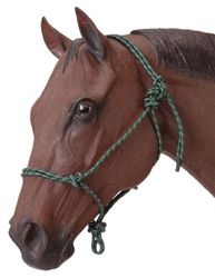 Tough 1 Cuerda de Polietileno Atado Halter, 50-1000-6-0, Hunter Green, Horse
