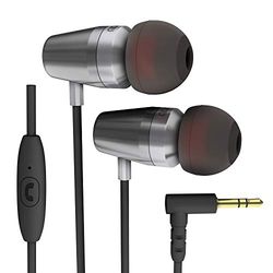 ROCK JAW AUDIO Alfa Genus V2 Auricolari con Microfono In-Line, Nero