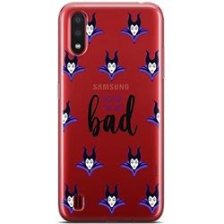 ERT GROUP mobiltelefonfodral för Samsung A01 originalt och officiellt licensierat Disney mönster Maleficent 002 optimalt anpassad till formen på mobiltelefonen, gedeeltelijk transparant