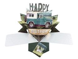 Second Nature - Biglietto di auguri pop-up 3D con scritta "Happy Birthday"