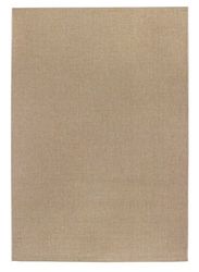 Misento Tapete tecido de pelo curto, tecido plano, cor bege, 50 x 80 cm, tamanhos disponíveis