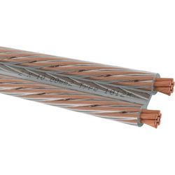 Oehlbach Speaker Wire SP-100 Stereo HI-FI luidsprekerkabel, luidsprekerkabel met OFC, zuurstofvrij koper, 2 x 10 mm², mini-spoel, luidsprekerkabel, glashelder, 8 meter