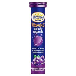 Haliborange Vitamin C Effervescent 1000mg Blackurrant Flavoured Sugar Free Tablets - 20 Tablets