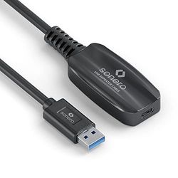 Sonero USB 3.2 Gen1x1 Actieve verlenging - A/C - Zwart - 5,00m