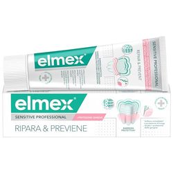 Dentifricio elmex Sensitive Professional Ripara e Previene 75 ml | dentifricio per denti sensibili | sigilla e ripara i tubuli dentali| sollievo immediato | previene il ritorno della sensibilità