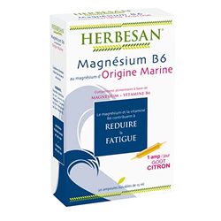 HERBESAN®- Magnésium Marin et Vitamine B6 - Réduction de la fatigue - 20 ampoules de 15ml