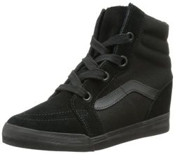 Vans unisex vuxna U SK8-HI Wedge Black Sneaker, Svart Svart - 35 EU