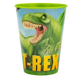 Stor Dinosaurus drinkbeker van kunststof, herbruikbaar, 260 ml