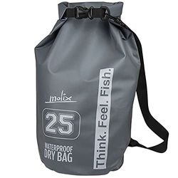 Molix Waterproof Dry Bag 25 LT, Unisex Vuxen, Grå, 25lt