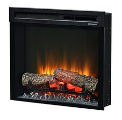 DIMPLEX - Elektrische Inbouwhaard - XHD23 Firebox 23" - LED-Verlichting - Optiflame Vlameffect - Warmtefunctie - Inclusief Afstandsbediening - Zwart