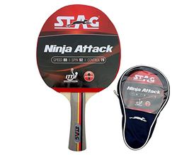 Stag Ninja Attack Table Tennis Racquet(Multi- Color, 180 Grams, Advanced)