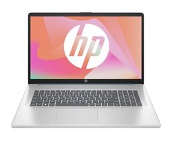 HP 17-cn3006sf Ordinateur Portable 17,3" FHD IPS, PC Portable (Intel Celeron N100, RAM 4 Go, UFS 128 Go, Intel UHD Graphics, Windows 11), Laptop Argent, Clavier AZERTY