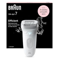 Braun Silk-épil 9 Depilatore Donna, Epilatore Elettrico Donna Con Testina Flessibile, Wet & Dry, Pelle Liscia a Lungo, Con Testina Per Rasoio Donna e Cappuccio Rifinitore, 9-041, Bianco/Argento