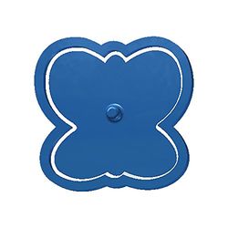 Cuticuter Farfalla 75 Pulsante di Hamburger, Blu, 8 x 7 x 1.5 cm