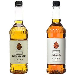 Simply Butterscotch Syrup 1 Litre & Caramel Syrup 1 Litre