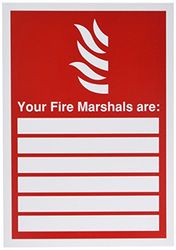 signslab fr09850r Panneau de sécurité "Votre Fire Marshals, A4, PVC