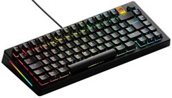 Glorious Gaming GMMK 3 HE: clavier réactif, effet Hall, taux de polling 8K, switches MX et magnétiques (hot swap), clavier 75 %, joints modulaires, capuchons doubleshot PBT, anglaise QWERTY - Noir