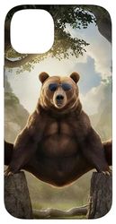Bear - Occhiali da sole con animali selvatici, divertenti Custodia per iPhone 14 Plus