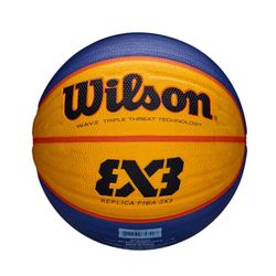 Wilson FIBA 3X3 Replica, Palla Basketball Unisex-Adulto, Blu/Giallo, Taglia Unica