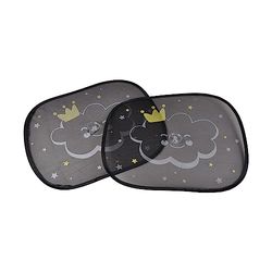 BEBE DOUCEUR, Set van 2 zonnekleppen, polyester, wolk, 44 x 36 cm + zuignap Essen'Sky