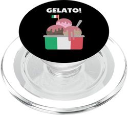 Gelato! Amantes divertidos de los helados italianos PopSockets PopGrip para MagSafe