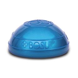 Bosu 4 stuks dynamische uniseks balansballen met een diameter van 16,5 cm voor kracht en flexibiliteit, grijs en blauw