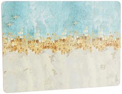 CREATIVE TOPS 5226089 - Grande impressão para toalhas de mesa de cortiça, 40 cm x 29 cm x 5 mm, ouro, 4 peças