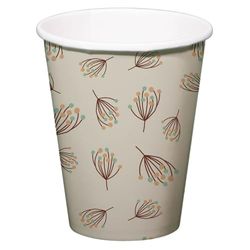 Folat 25011 Shower Decoratie, Babyshower, Groen, Witte Drinkbeker-Blooming Baby Little One-250 ml-8 stuks, meerkleurig