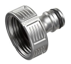 Conector para torneira premium de Gardena, 33,3 mm (G 1 polegadas): adaptador para torneira de água, resistente ao gelo, embalado (18242-20)