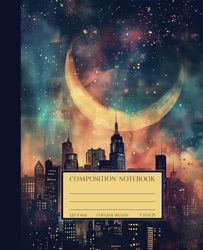 Composition Notebook | Urban Constellations: Wide Lined | 120 Pages | 7.5x9.25 | Cream Paper