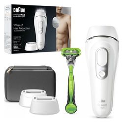 Braun Luz Pulsada Silk-expert Pro 5 PL5145 IPL, Eliminación Del Vello En Casa, Funda, Maquinilla De Afeitar Gillette, 2 Cabezales