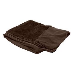 FurHaven Copertura di ricambio per letto per cani in peluche e pelle scamosciata, lavabile in lavatrice, espresso, Jumbo (XL)