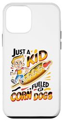 Carcasa para iPhone 12 mini Just A Kid Fueled By Corn Dogs Corn Dog Lover Salchicha