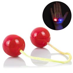 DAM-DMW061RED Clacker Ball Anti Estrés Semi Esféricas con Luz, Color Rojo (DMW061RED)