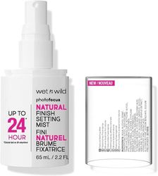 Wet n Wild Photo Focus Natural Finish Setting Mist, Makeup Setting Spray Enriched with Vitamin B5 and E, Lightweight Formula, 24 Hour Long-Lasting Setting Spray
