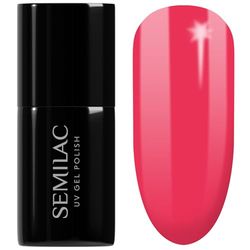 SEMILAC Gel Nail Polish 042 Neon Raspberry - Full Coverage Gel Polish - Soak Off Easy To Use LED/UV Nail Lamp - Long Lasting Manicure and Pedicure up to 3 weeks