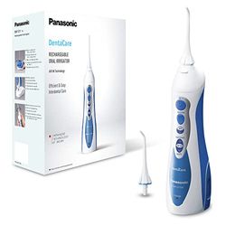 Panasonic Ew1211W845 Idropulsore Senza Fili A Tripla Azione, 3 Modalità Di Getto Acqua/Aria, 29 x 19 x 12 Cm, Bianco E Blu