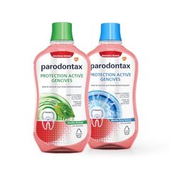 Parodontax Bain de Bouche Quotidien et Herbal Sans Alcool, Protection pour des Gencives et des Dents Saines (Lot de 2x500 ml