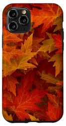 Autumn Leaves Fall Maple Leaf Pattern Cozy Seasonal Design Case for iPhone 11 Pro