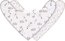 LÄSSIG Baby Bandana/cowl-neck 2 pcs assorted Tiny Farmer Sheep blue