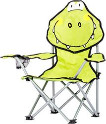 C.A.O. - Fauteuil Pliant Enfant en Tube Acier - Toile Polyester 600D - Croco - Longueur 33 cm - Largeur 33cm - Hauteur H63 cm - Assise H22 cm