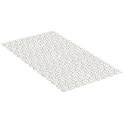 Tatay Alfombra de Bañera Antideslizante de PVC con Ventosas, Resistentes a Moho y Microbios, Anti-Bacteriano, Diseño Piscis, Blanco Pergamón. Medidas 70 x 36 cm