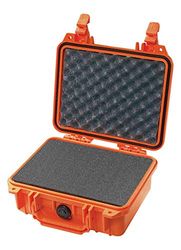 Pelican 1200 Camera Case Met Foam (Oranje)