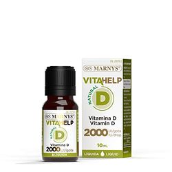 Marnys. Vitahelp Vitamina D 2000 Ui Líquida - Botella Ml - Por Gotas - Mantiene Las Articulaciones Y Huesos Sanos Y Mejora El Sistema Inmunológico - Made In Europe Ml, 10 Mililitro,