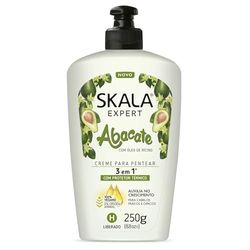 SKALA Crema para PEINAR Bomba VITAMINAS ABACATE 250G, Negro, Estandar