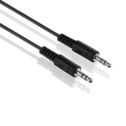 conecto CC50484 stereo jack kabel (3,5 mm jack plug naar 3,5 mm jackstekker), ultradun, 1,50 m, zwart