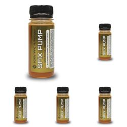 Scientiffic Nutrition - Sfix Pump, Pre Workout para Optimizar Tu Rendimiento Deportivo, con Arginina, Beta Alanina, Cafeína, Vitamina B6 - Sabor Naranja, 1 vial 60ml. (Paquete de 5)