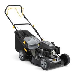 Alpina Cortacésped de Gasolina AL5 46 SA, Ancho de Corte 46 cm, Motor de 139 CC (2200 W) con tracción Posterior, hasta 1200 m², Bolsa de Recogida de 60 l, Altura de Corte Regulable en 6 Posiciones