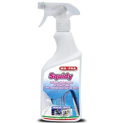 Mafra, Squidy, Detergente per Rimuovere Macchie di Ruggine ed Ossidazione, Disossidante anche a Immersione Specifico per Acciai e Leghe di Barche e Motori, per Parti Cromate e Opache Formato 500 ml